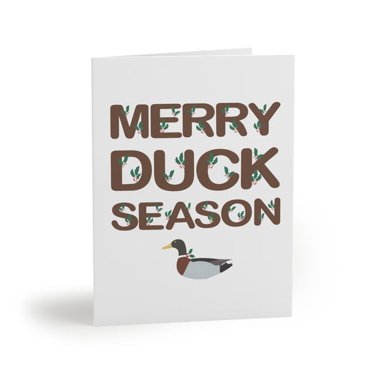 Merry Duck Season Holiday Cards (Blank Inside)