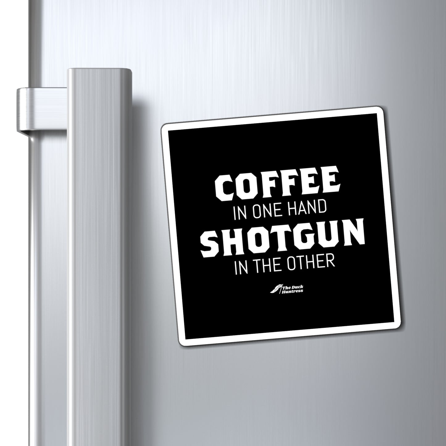 Coffee & Shotguns Magnet (Black Version)