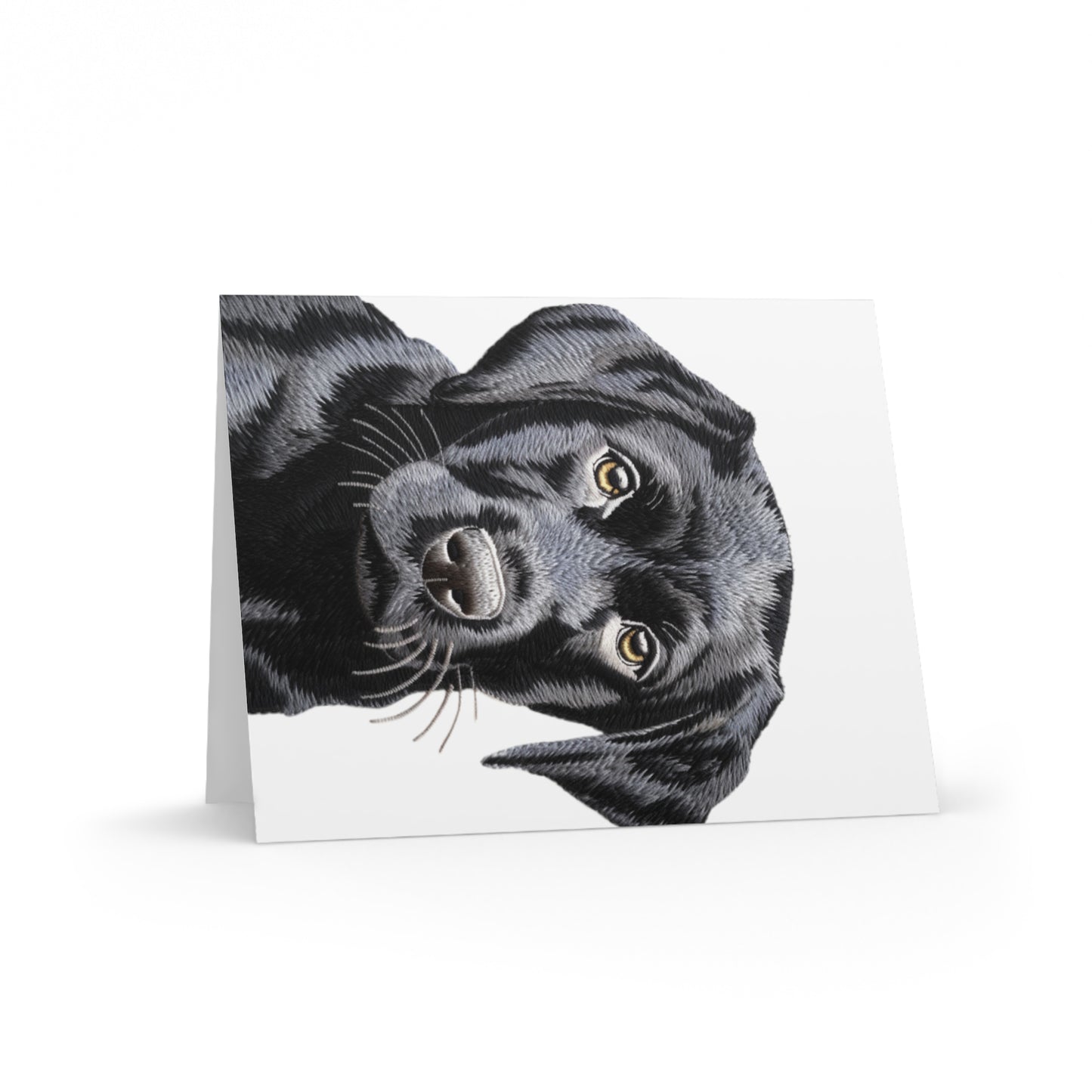 Black Lab Pup Cards (Blank Inside)