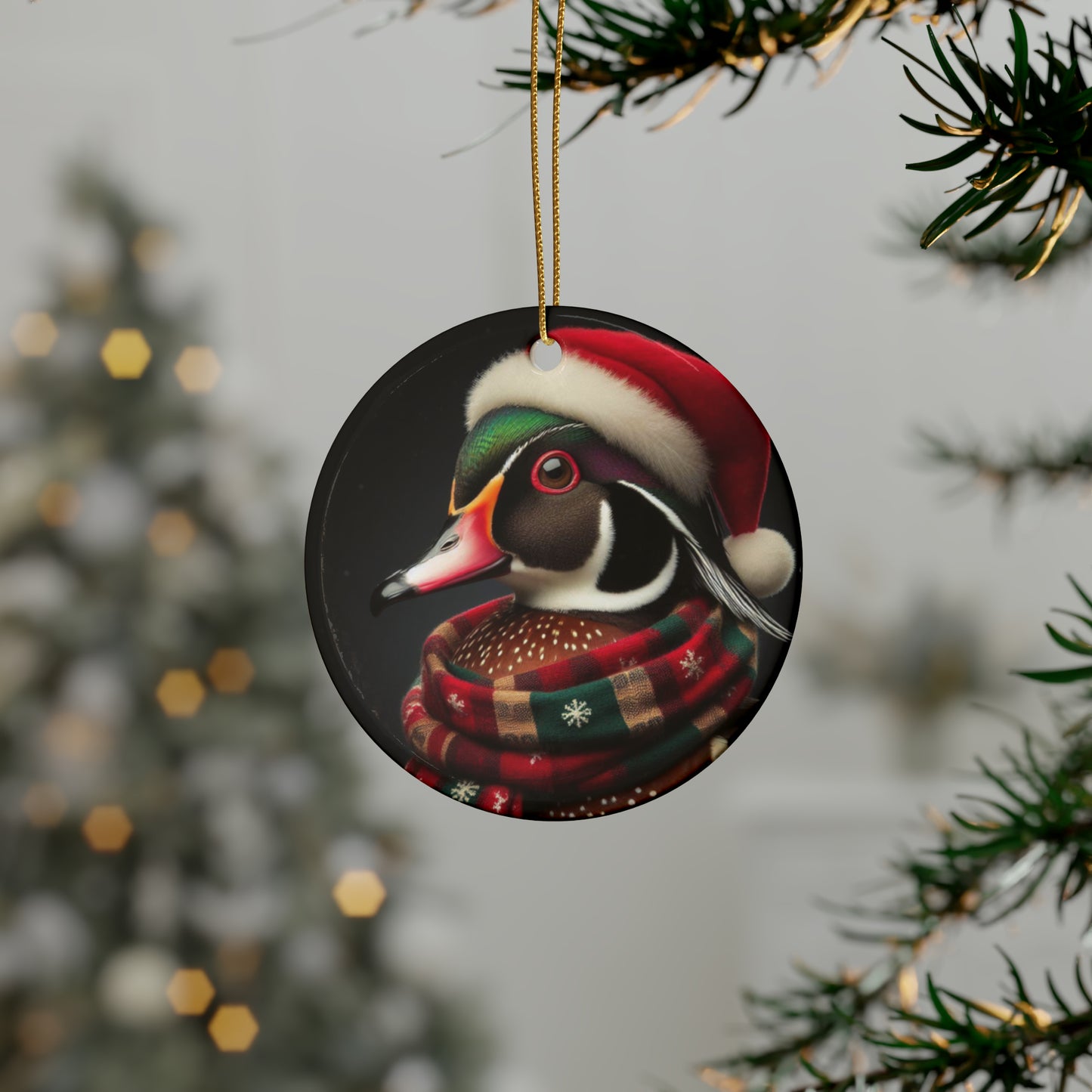 Christmas Wood Duck Ornaments