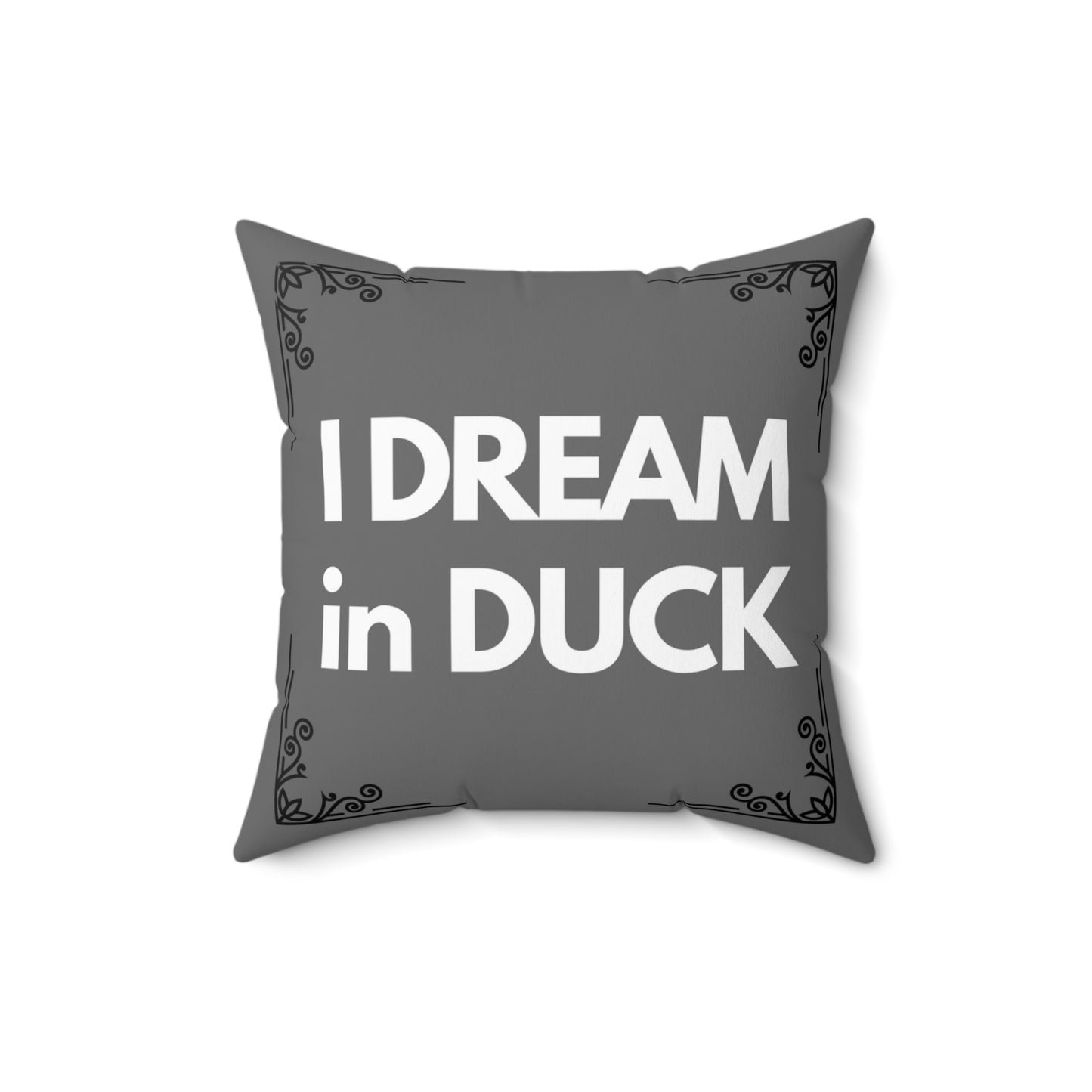 I DREAM Pillow in Charcoal