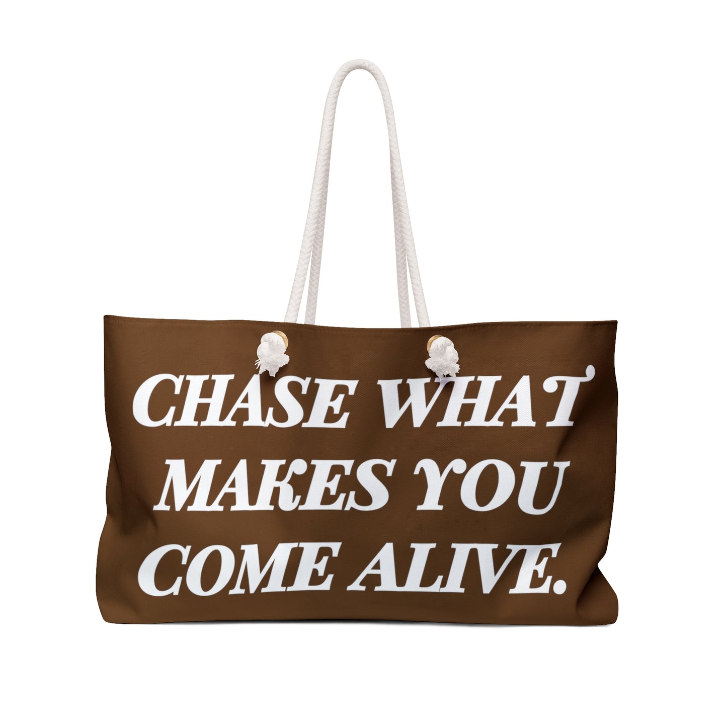 DH CHASE Weekender Bag (White/Brown)