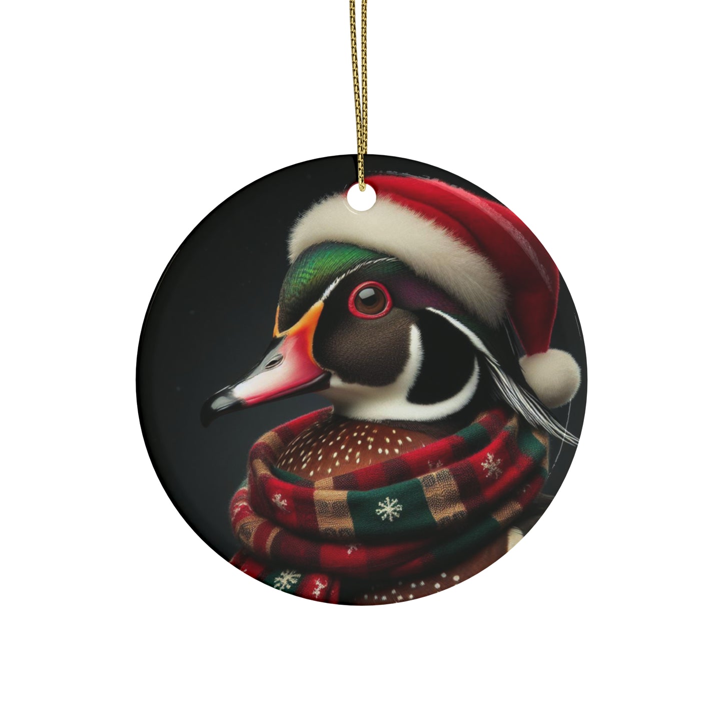 Christmas Wood Duck Ornaments
