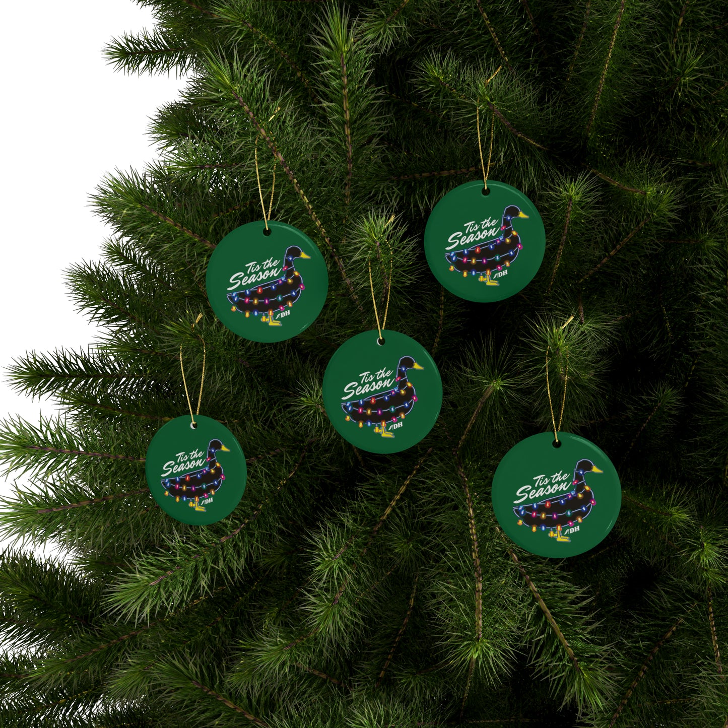 Tis the Season Ornaments - Green