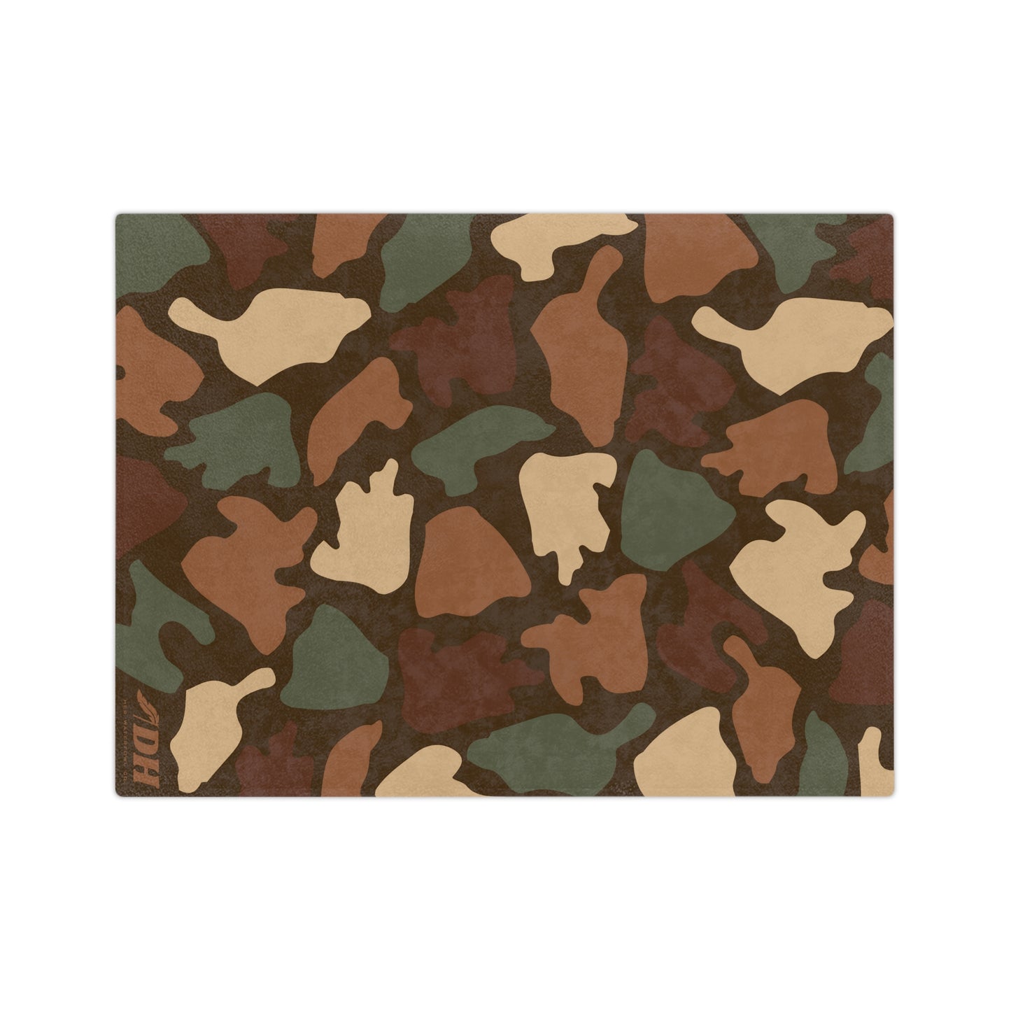 Old School Camo Fleece Blanket in Duck Blind 80"x60"