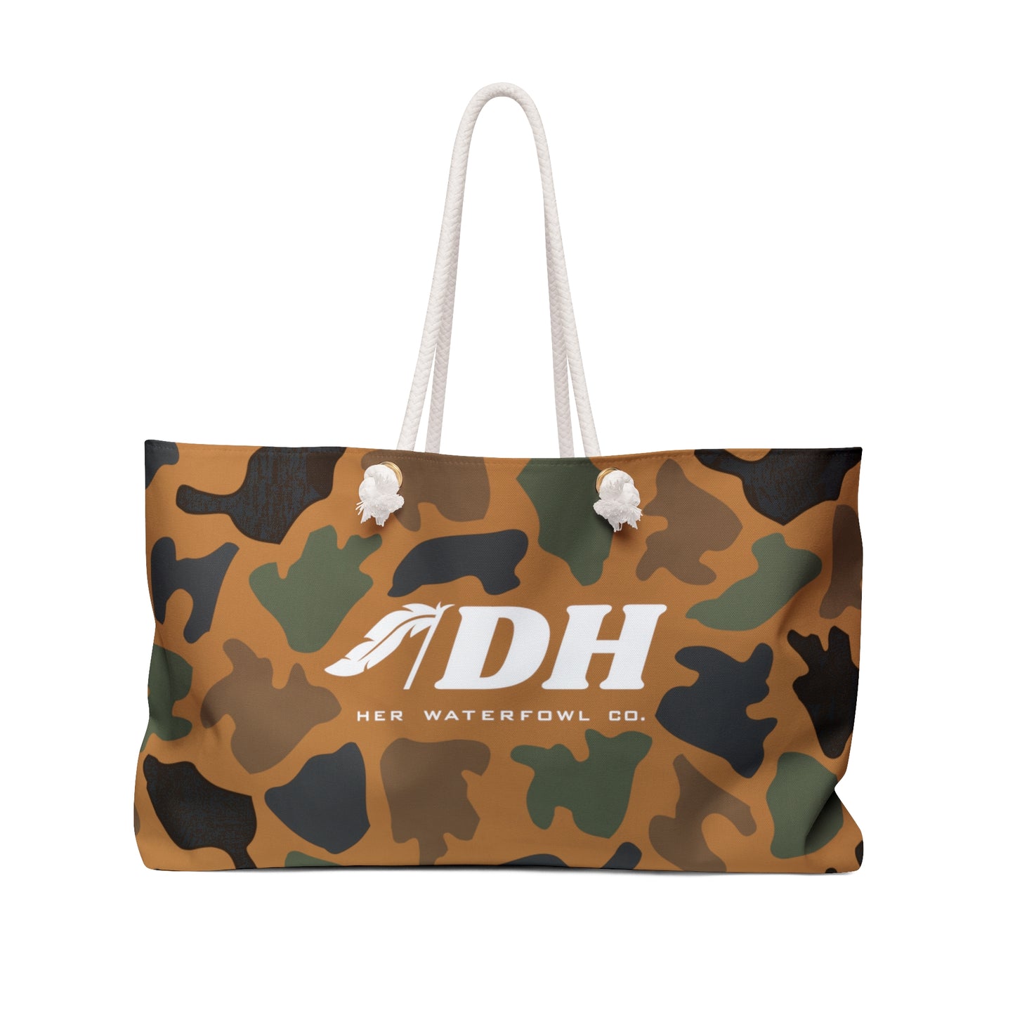 OLD SCHOOL DH Weekender Bag (White DH/Light Brown Background)