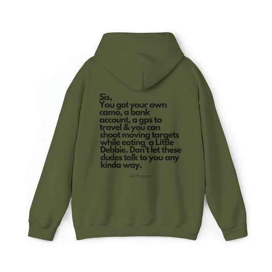 Hey Sis Hoodie (black ink versions)