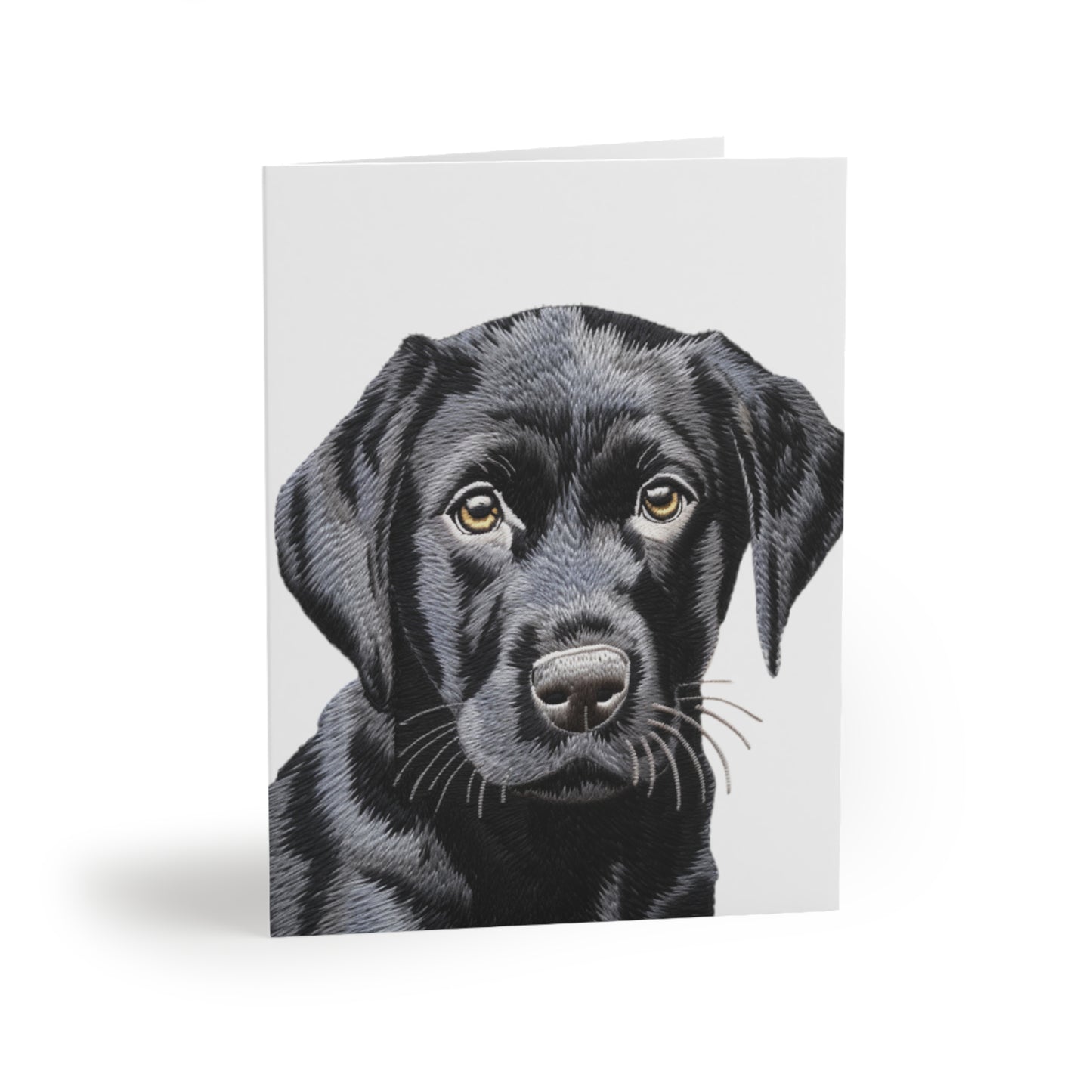 Black Lab Pup Cards (Blank Inside)