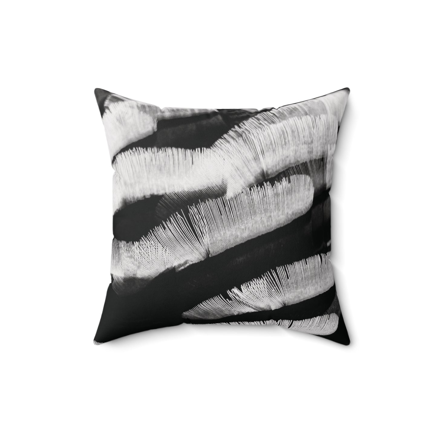 B&W Turkey Feather Pillow