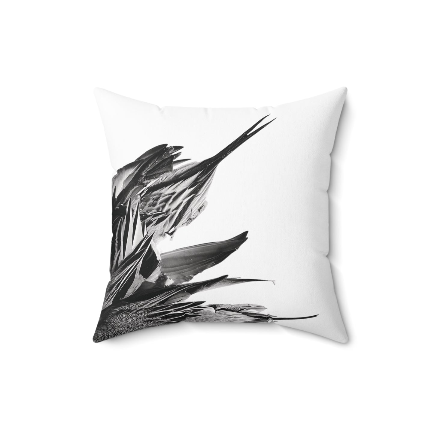 B&W Pintail Feather Pillow