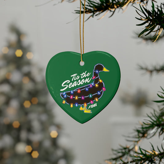 Tis the Season Ornaments - Green Heart