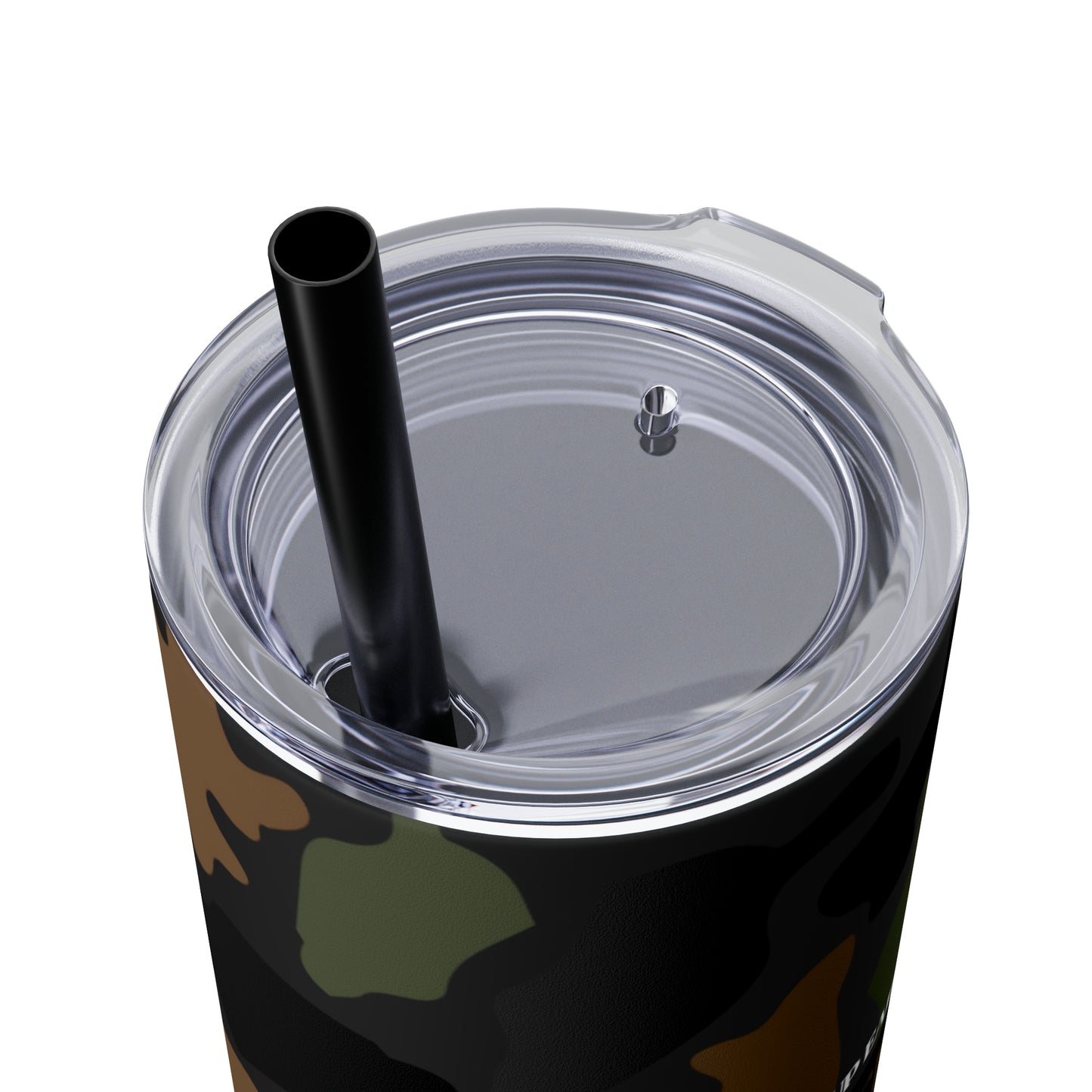 Coffee, Bacon & Ducks Skinny Tumbler with Straw (Multiple Colors)