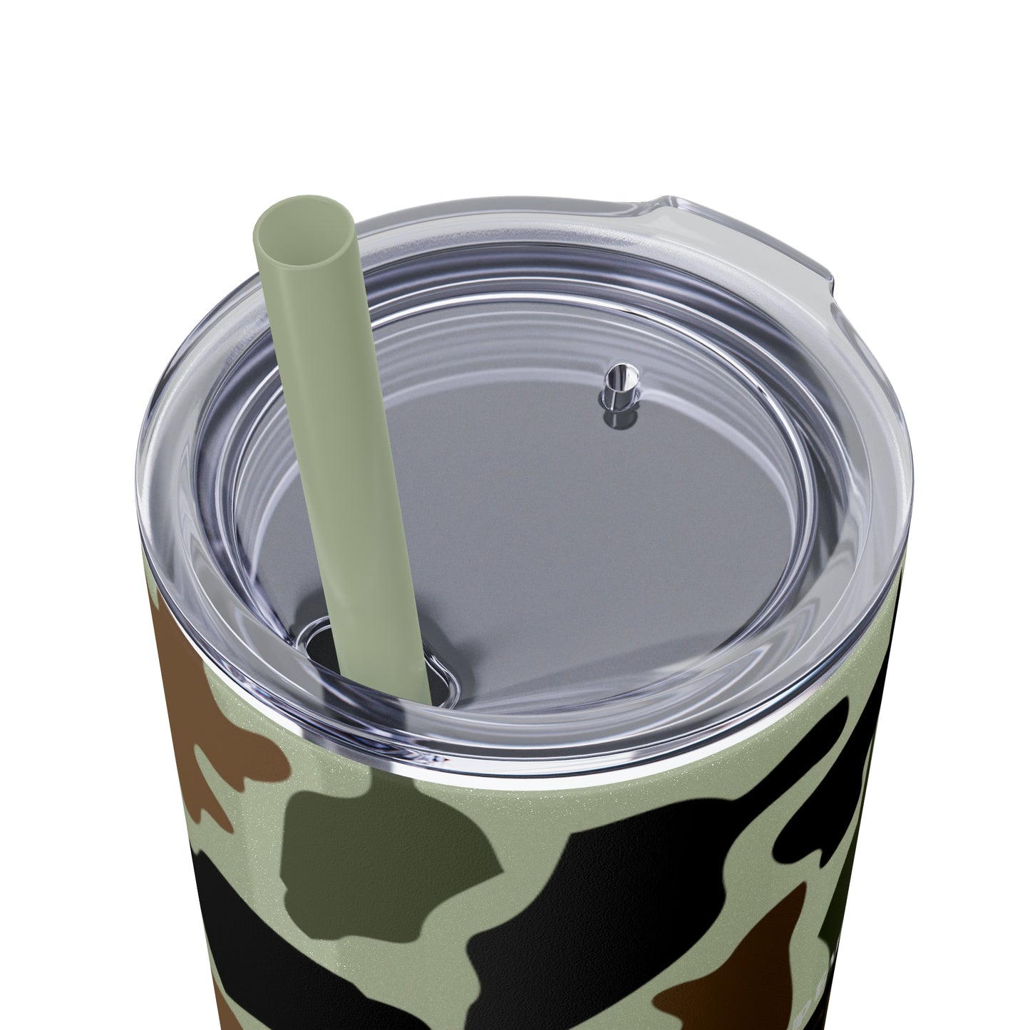 Coffee, Bacon & Ducks Skinny Tumbler with Straw (Multiple Colors)