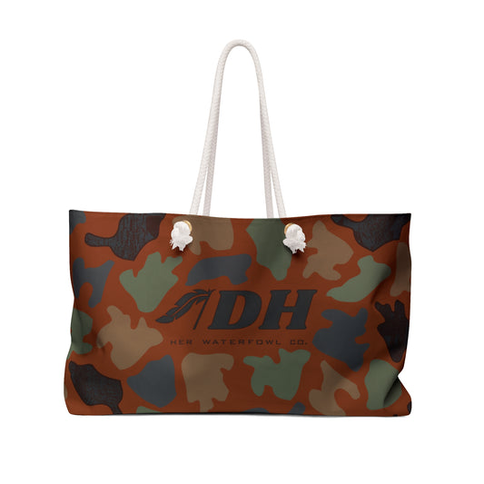 OLD SCHOOL DH Weekender Bag (Black DH/Rust Background)