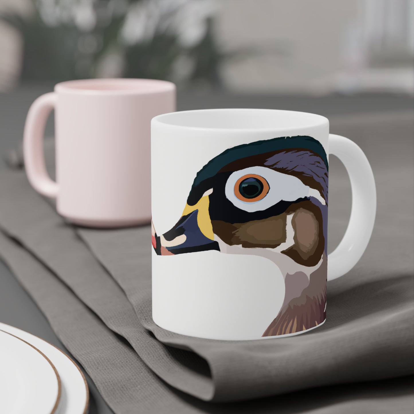 Woodie Drake & Hen Mug (20oz)