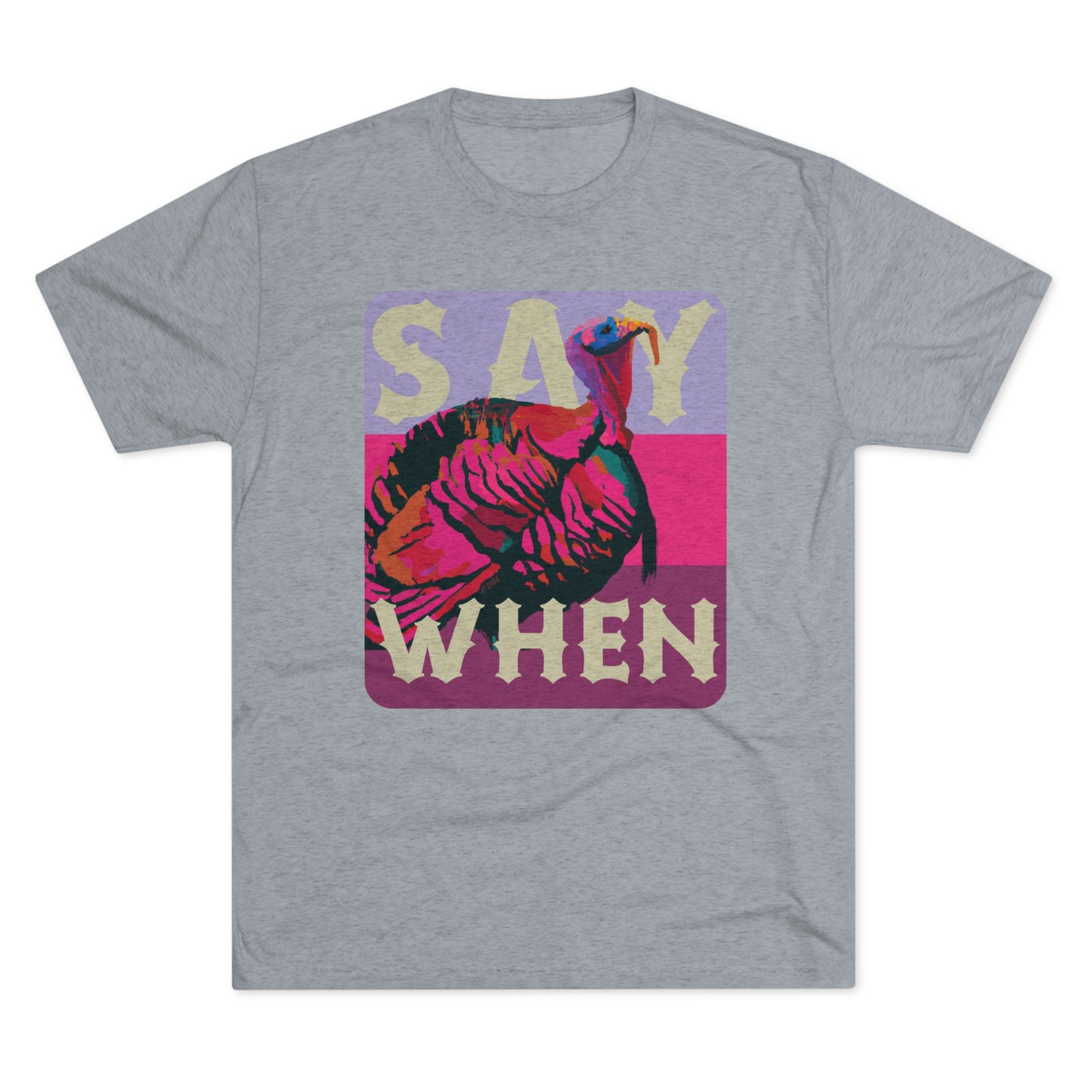 SAY WHEN Turkey Tee (Spring Versions)