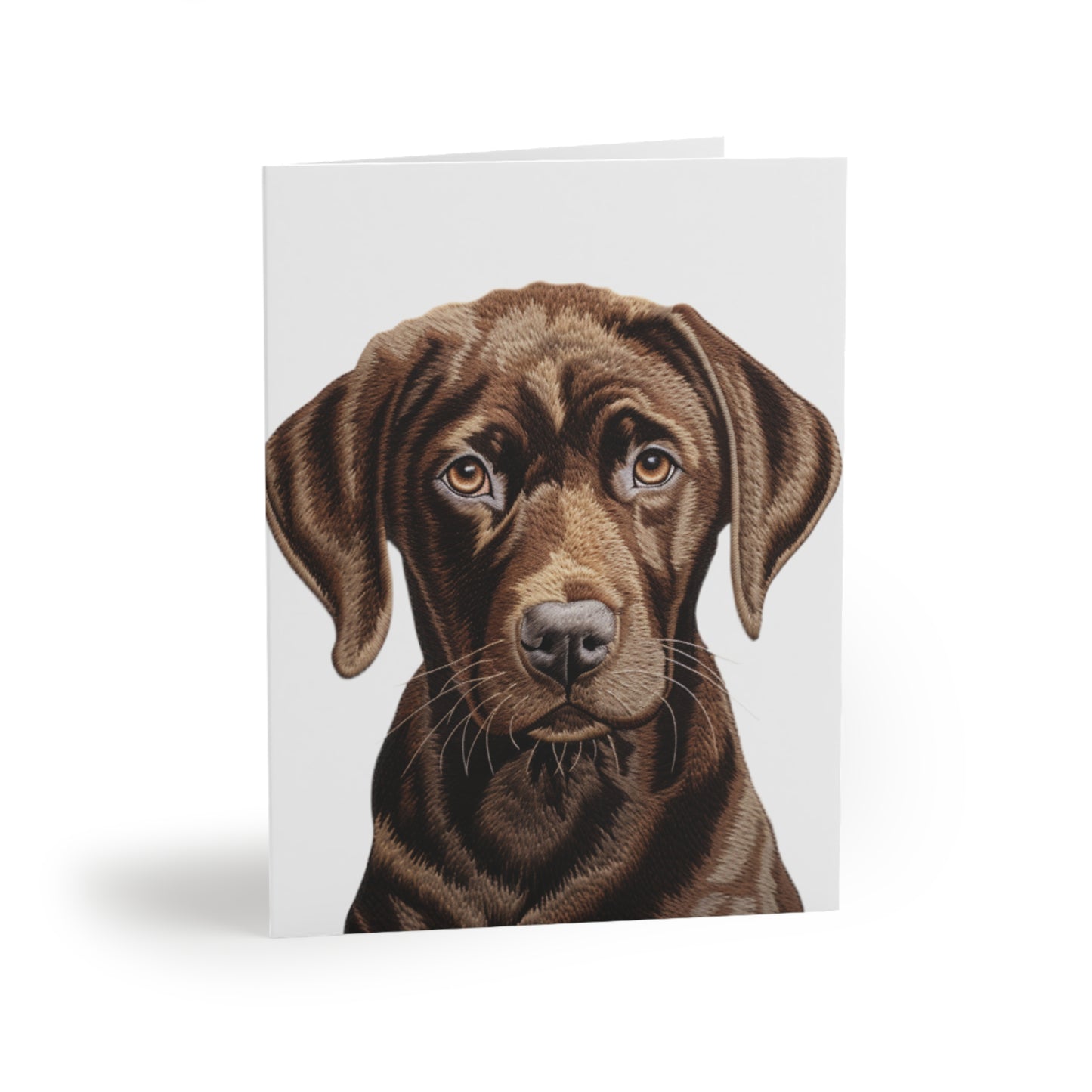 Chocolate Lab Pup Cards (Blank Inside)