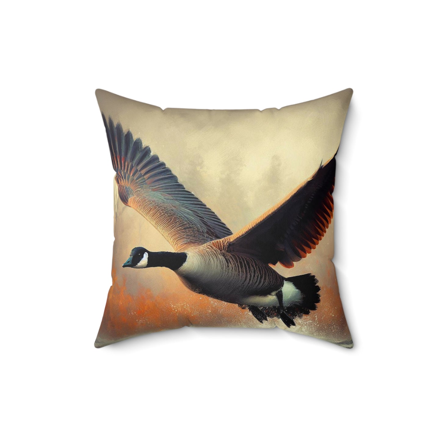 Flying Canada Goose Pillow