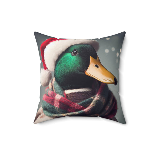 Mallard Holiday Pillow