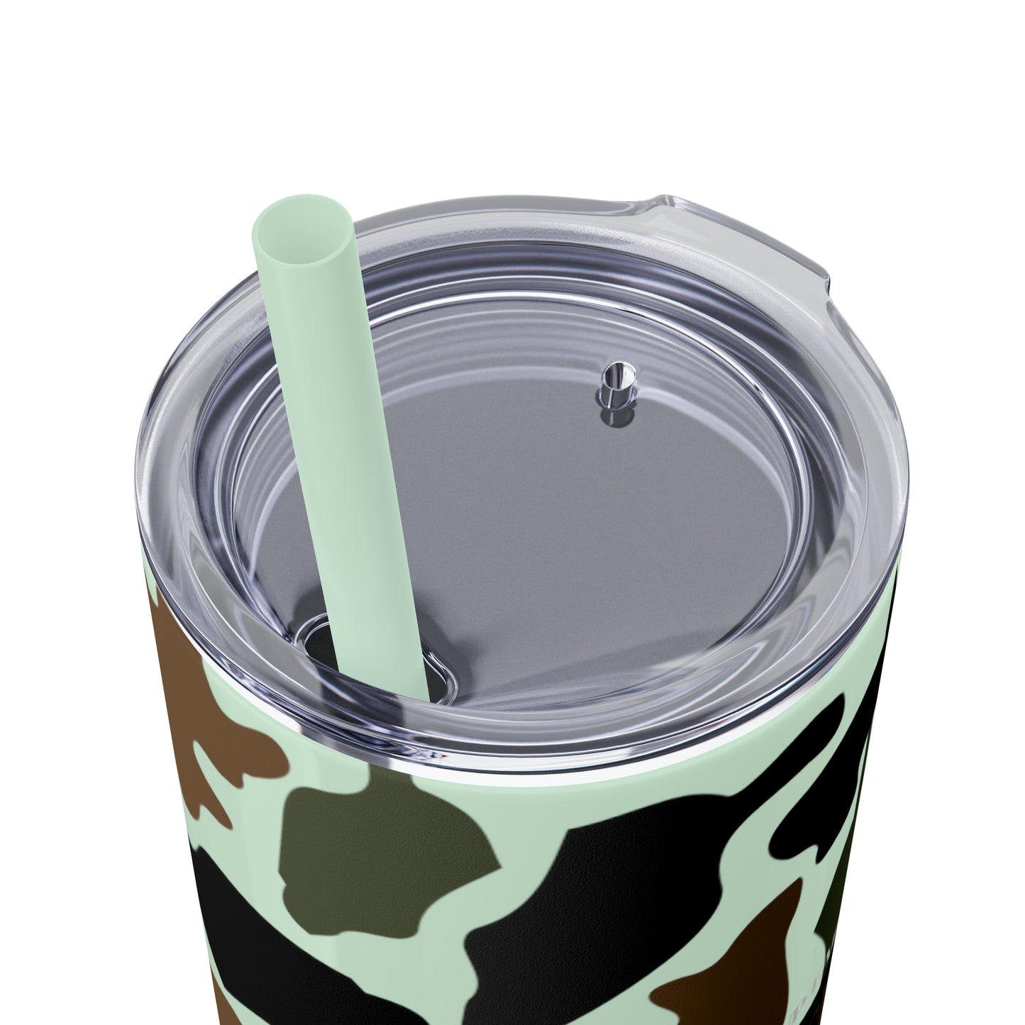 Coffee, Bacon & Ducks Skinny Tumbler with Straw (Multiple Colors)