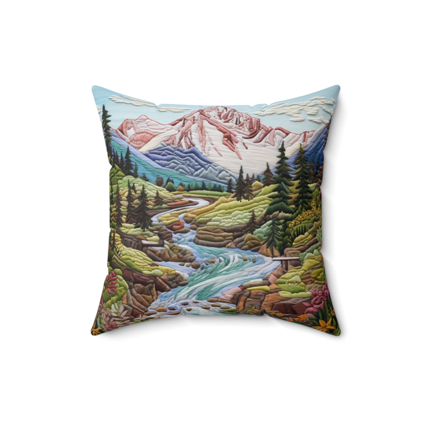Mountain Stream Pillow