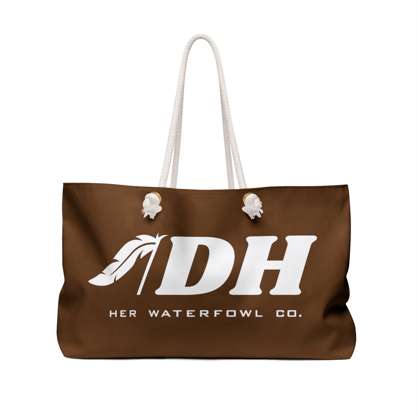 DH CHASE Weekender Bag (White/Brown)