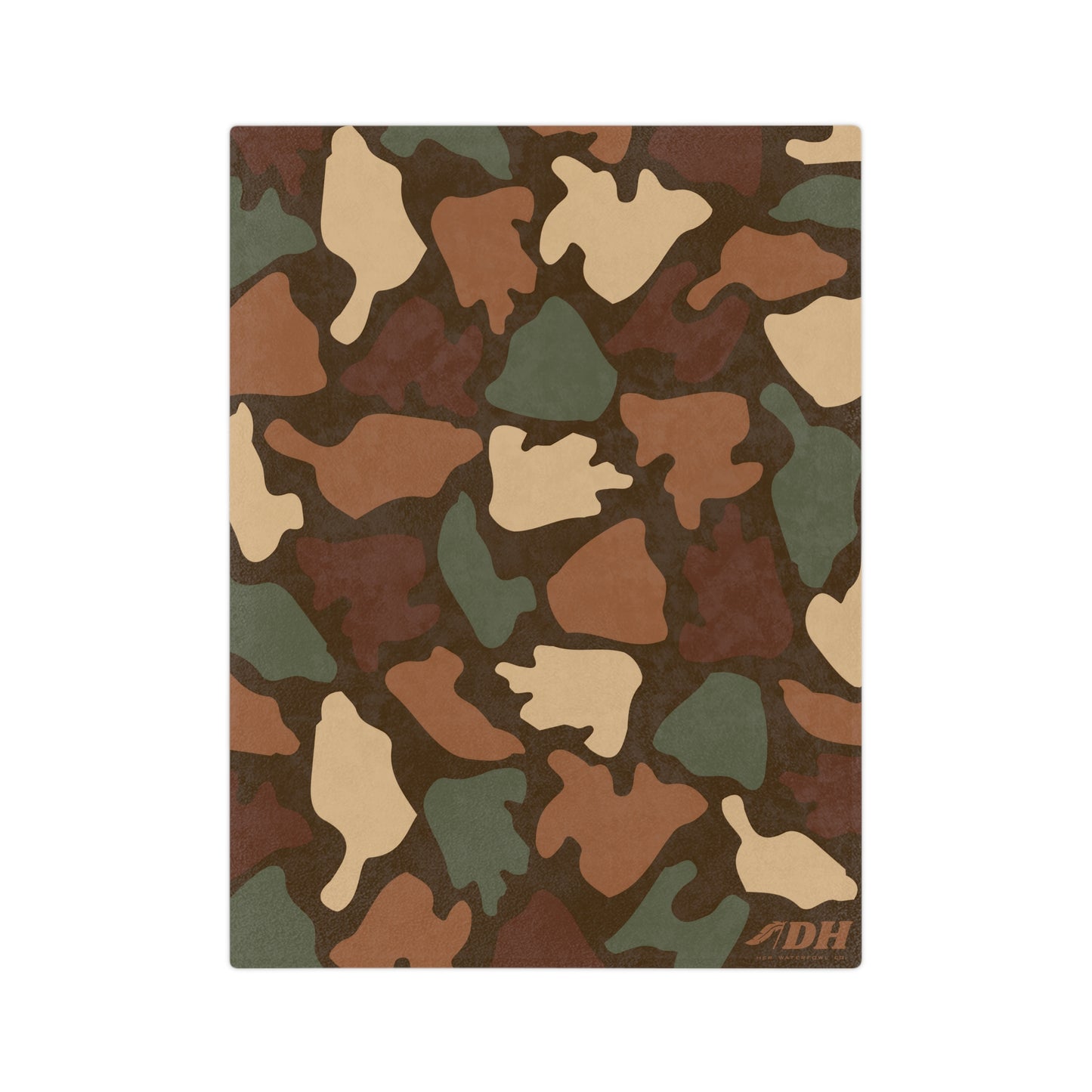 Old School Camo Fleece Blanket in Duck Blind 80"x60"