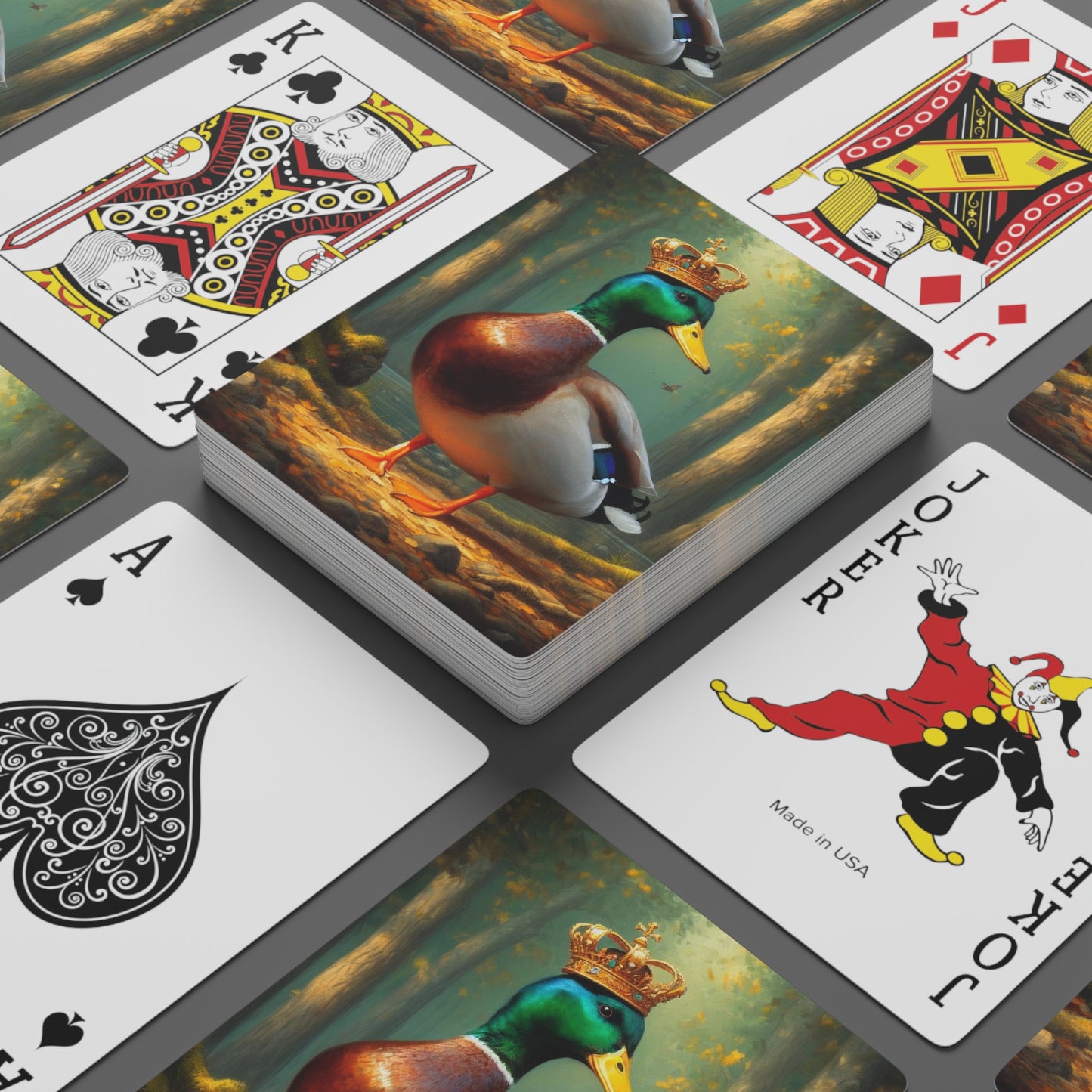 Mallard King Playing Cards