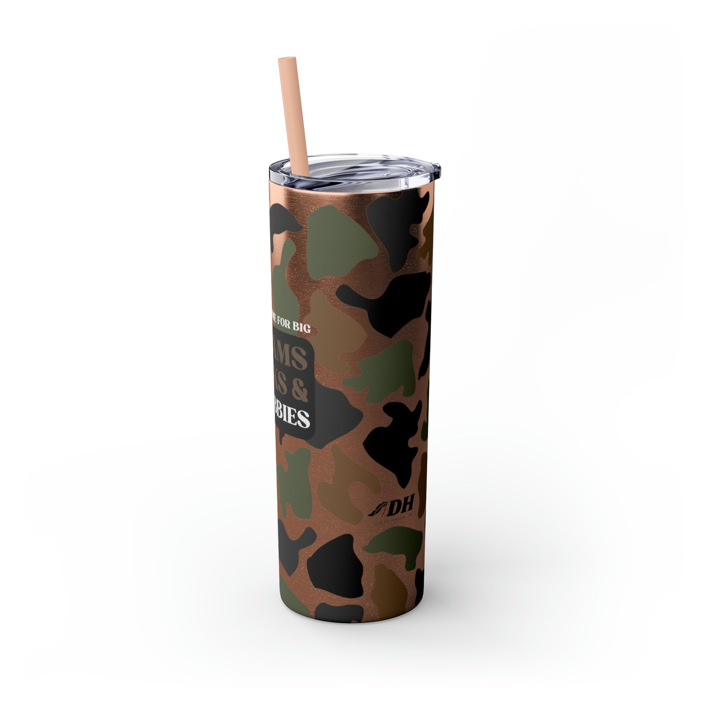 Dreams, Ducks & Lil' Debbies Skinny Tumbler with Straw (Multiple Colors)