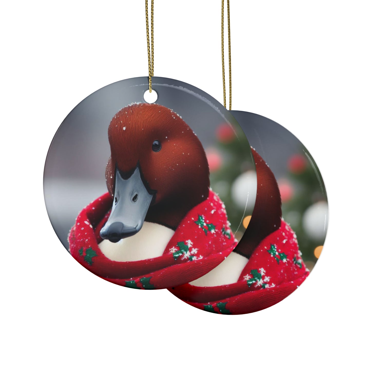 Christmas Redhead Ornaments