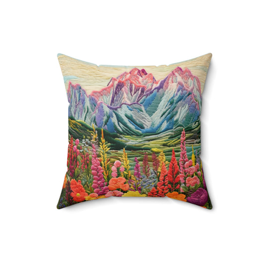 Mountain Flowers Pillow