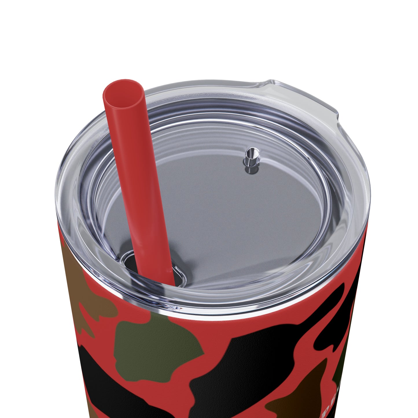 Coffee, Bacon & Ducks Skinny Tumbler with Straw (Multiple Colors)