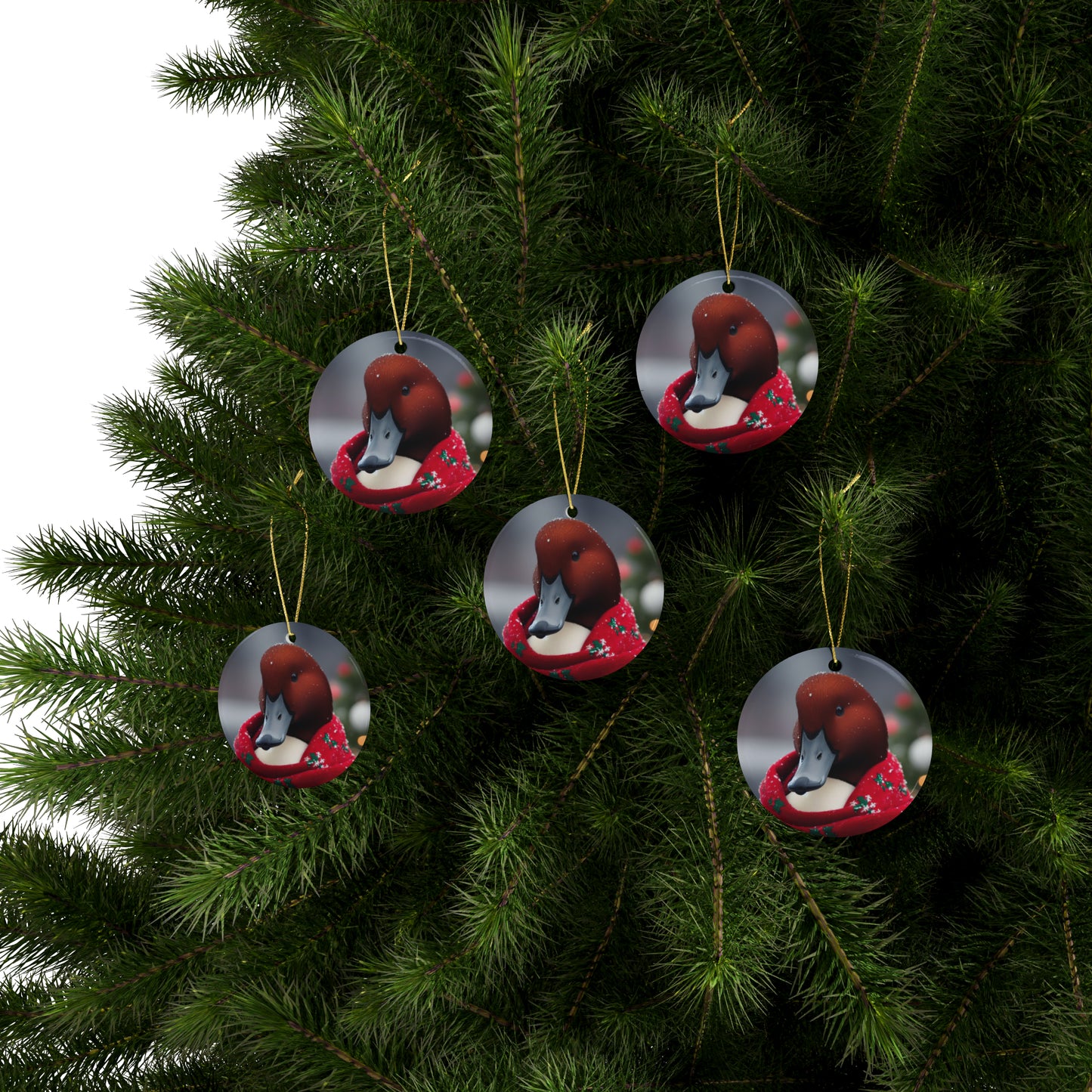 Christmas Redhead Ornaments