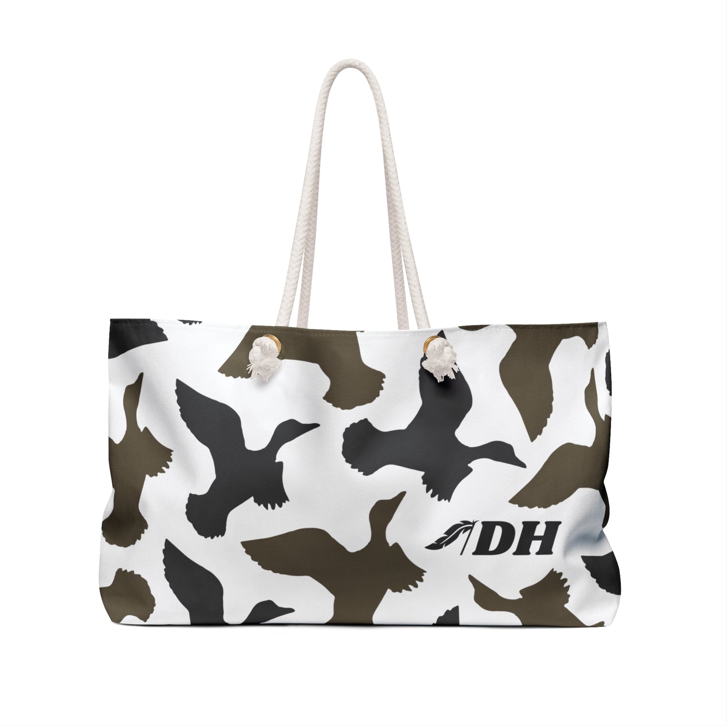 DH Camo Ducks Beach Bag in White