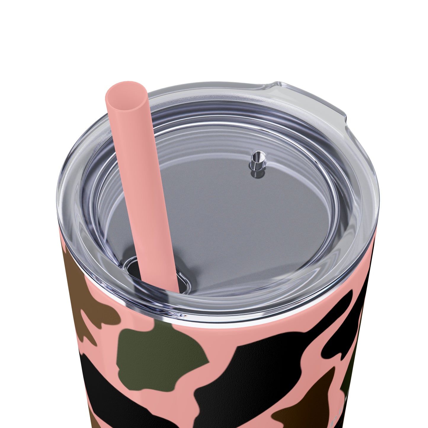 Coffee, Bacon & Ducks Skinny Tumbler with Straw (Multiple Colors)