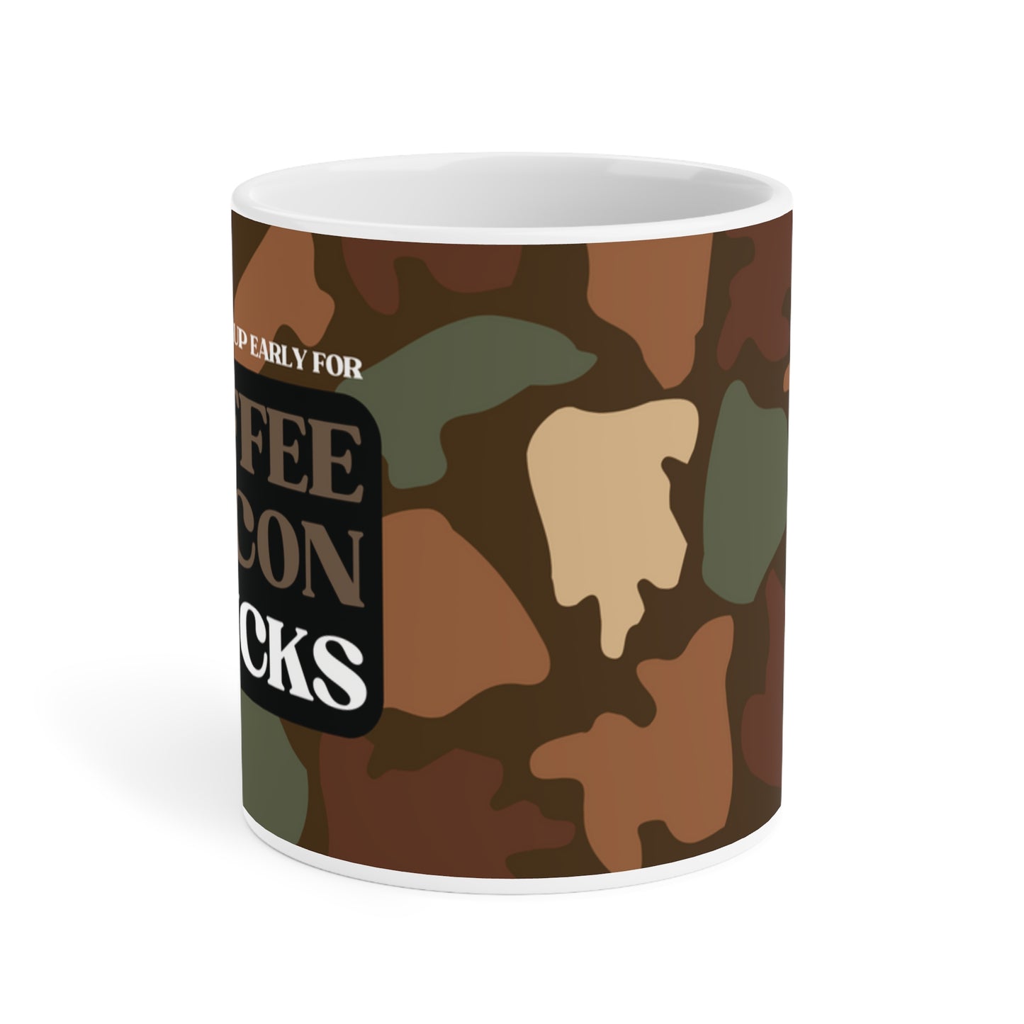 Coffee, Bacon & Ducks Camo Mug (20oz)