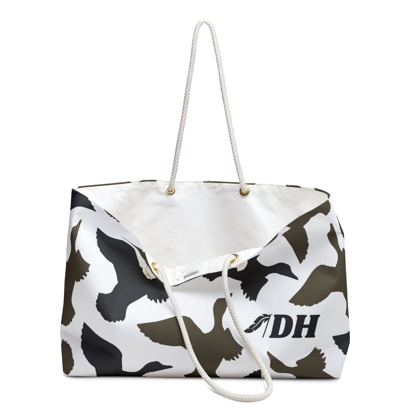 DH Camo Ducks Beach Bag in White