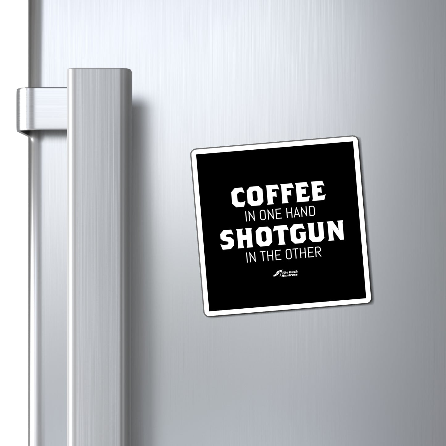 Coffee & Shotguns Magnet (Black Version)