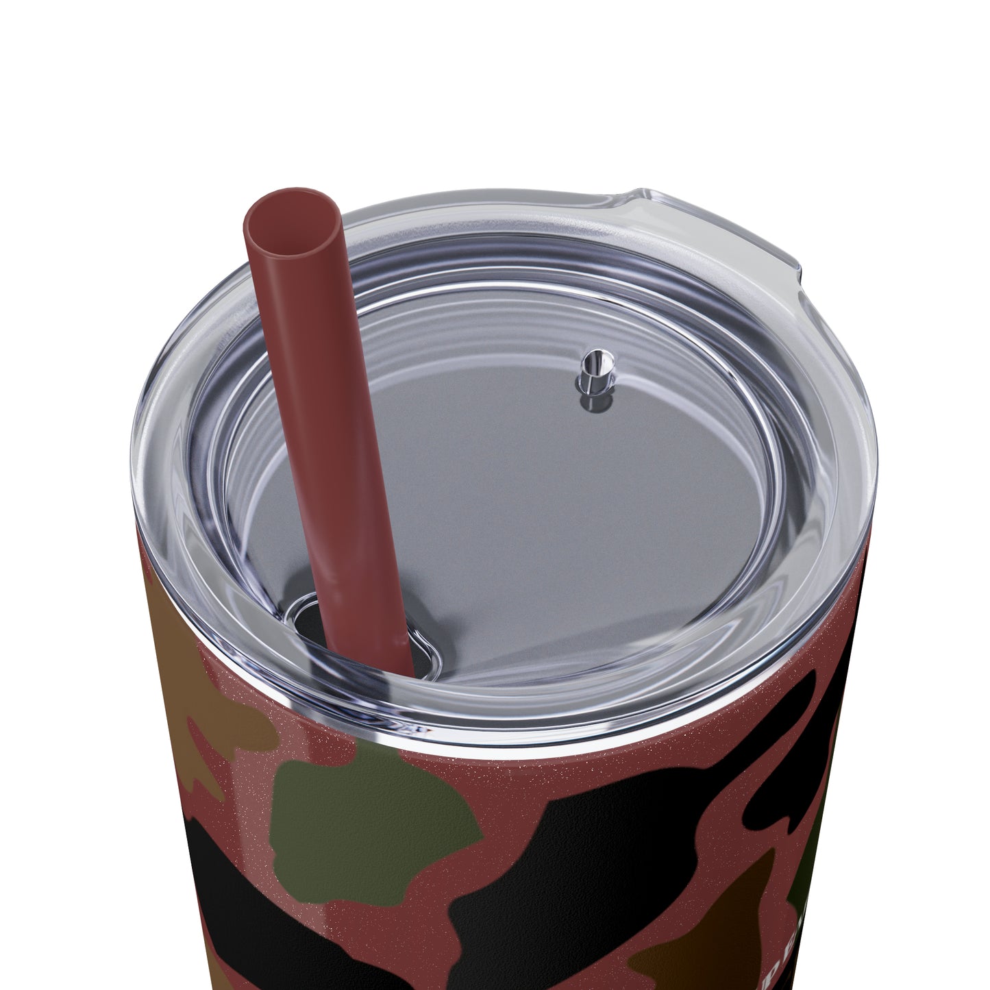 Coffee, Bacon & Ducks Skinny Tumbler with Straw (Multiple Colors)