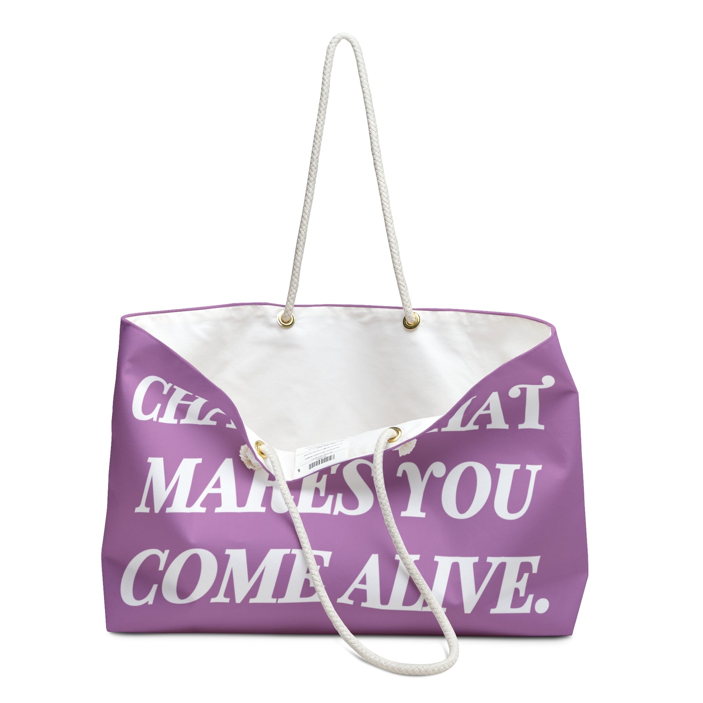 DH CHASE Weekender Bag (White//Lilac)