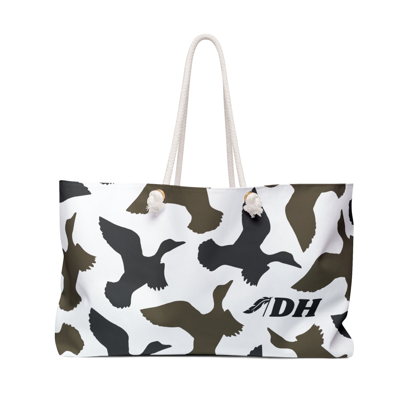 DH Camo Ducks Beach Bag in White