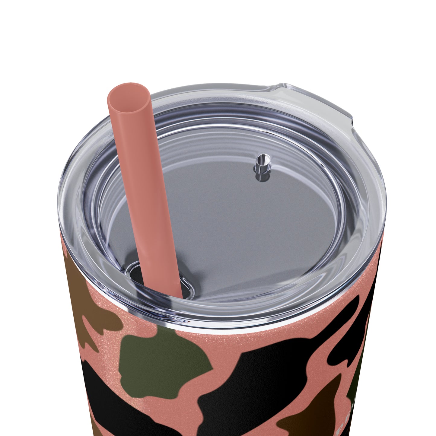 Coffee, Bacon & Ducks Skinny Tumbler with Straw (Multiple Colors)