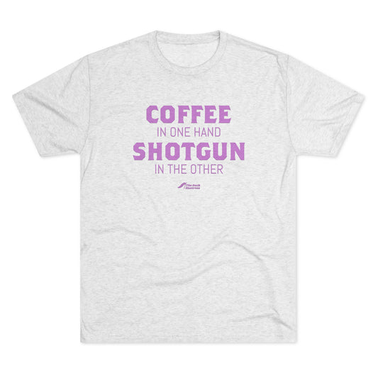 Coffee & Shotguns Tee (Lilac Ink Versions)