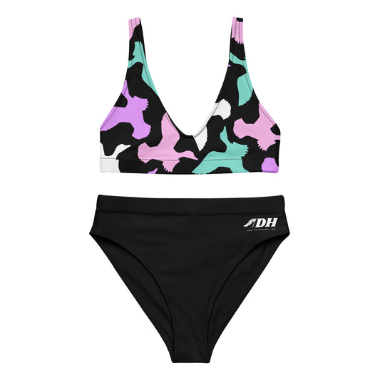 DH Cotton Candy Ducks Bikini Set in Black