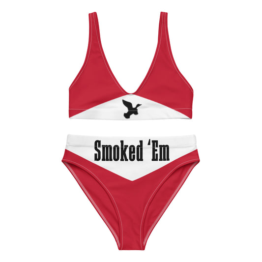 DH Smoked 'Em Bikini Set in Red