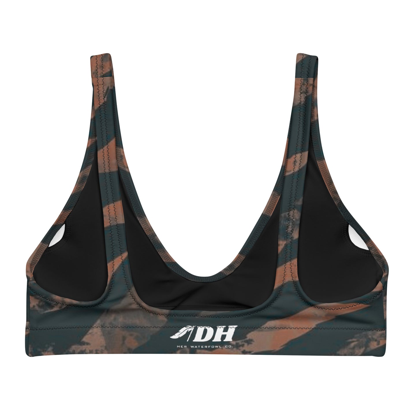 DH CHASE CAMO Bikini Top in Rust