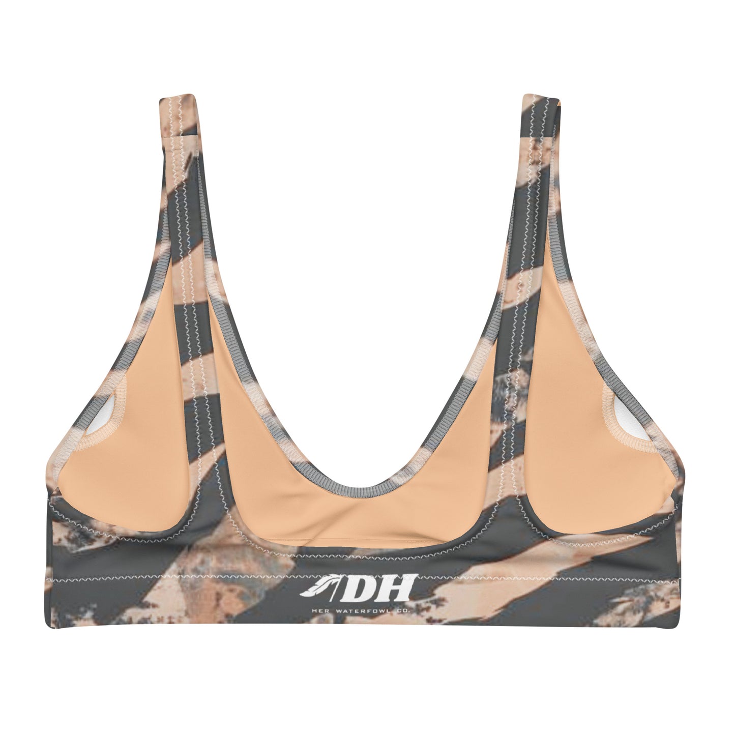 DH CHASE CAMO Bikini Top in Seashell