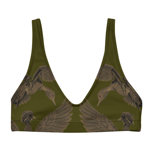 DH Pintail & Wood Duck Bikini Top in Olive