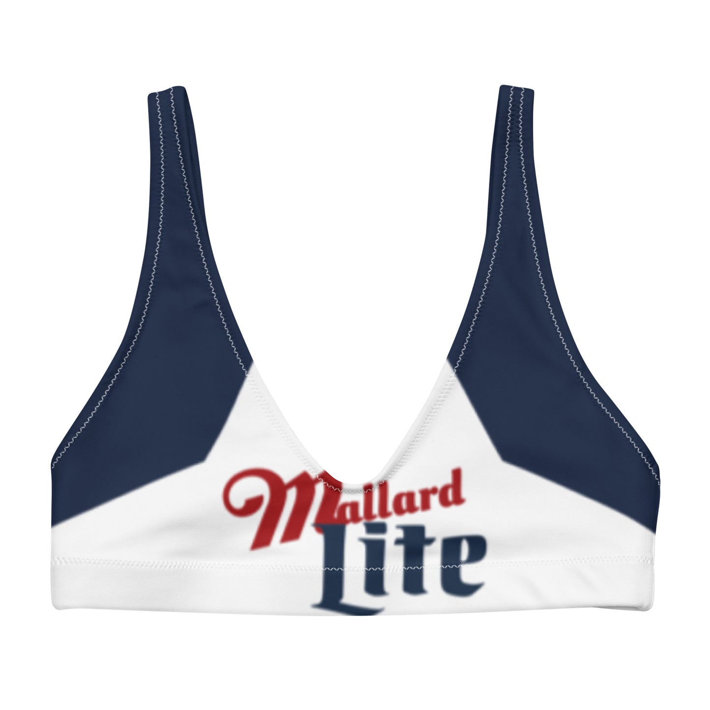 DH Mallard Lite Bikini Top in Navy/Red