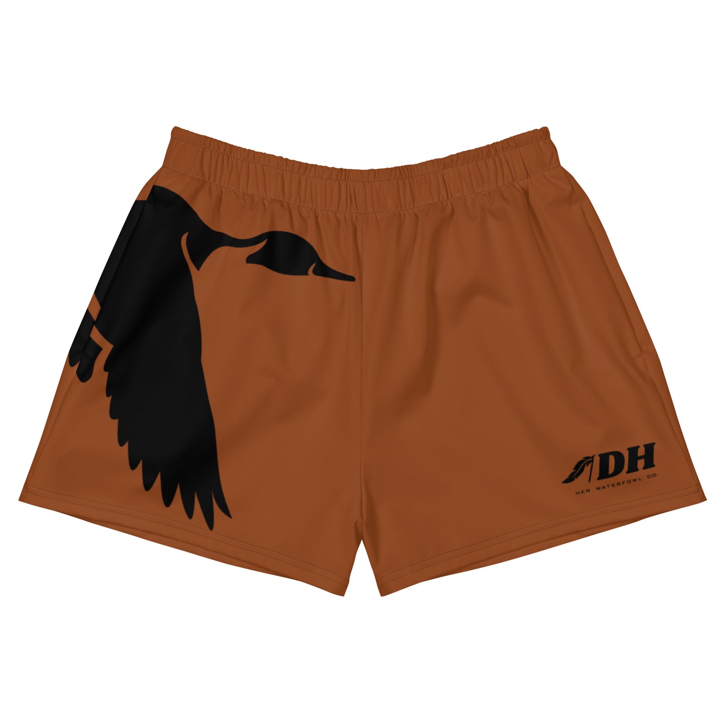 DH Pintail Athletic Shorts in Rust/Black